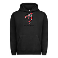 Pigment Black mill valley, california native american orca killer whale raglan baseb Urban Hoodie - linhVisuals