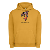 Pigment Peanut Butter mill valley, california native american orca killer whale raglan baseb Urban Hoodie - linhVisuals