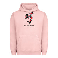 Pigment Salmon mill valley, california native american orca killer whale raglan baseb Urban Hoodie - linhVisuals