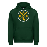 Forest Green retro oakland baseball emblem vintage oak premium Urban Hoodie - linhVisuals