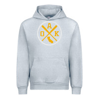 Heather Grey retro oakland baseball emblem vintage oak premium Urban Hoodie - linhVisuals