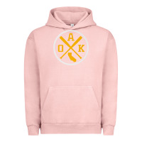 Pigment Salmon retro oakland baseball emblem vintage oak premium Urban Hoodie - linhVisuals