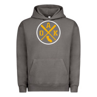 Pigment Tornado retro oakland baseball emblem vintage oak premium Urban Hoodie - linhVisuals
