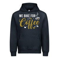 Navy we bike for coffee t shirt Urban Hoodie - linhVisuals