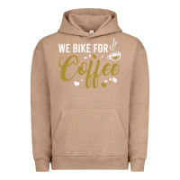Pigment Burro we bike for coffee t shirt Urban Hoodie - linhVisuals