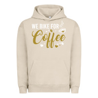 Pigment French Oak we bike for coffee t shirt Urban Hoodie - linhVisuals
