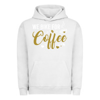 Pigment Lunar Rock we bike for coffee t shirt Urban Hoodie - linhVisuals