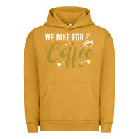 Pigment Peanut Butter we bike for coffee t shirt Urban Hoodie - linhVisuals