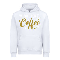 White we bike for coffee t shirt Urban Hoodie - linhVisuals