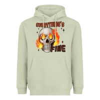 Matcha everythings fine Heavyweight Hoodie - JahusDesignShop