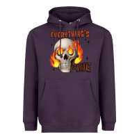 Plum everythings fine Heavyweight Hoodie - JahusDesignShop