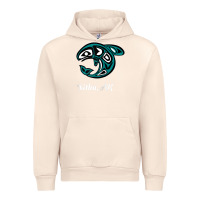 Sandshell sitka alaska native american tribal orca killer whale raglan baseball Urban Hoodie - linhVisuals