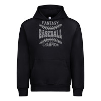 Black fantasy baseball champion distressed Urban Hoodie - linhVisuals