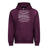 Mauve Wine fantasy baseball champion distressed Urban Hoodie - linhVisuals