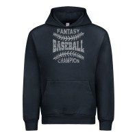Navy fantasy baseball champion distressed Urban Hoodie - linhVisuals