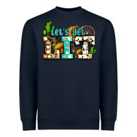 Navy western lets get lit ado Heavyweight Sweatshirt - AdoDesignShop