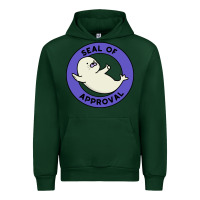 Forest Green seal of approval baby art Urban Hoodie - linhVisuals