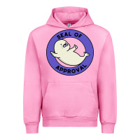 Fuchsia Pink seal of approval baby art Urban Hoodie - linhVisuals