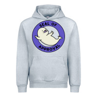 Heather Grey seal of approval baby art Urban Hoodie - linhVisuals
