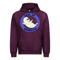Mauve Wine seal of approval baby art Urban Hoodie - linhVisuals