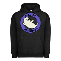 Pigment Black seal of approval baby art Urban Hoodie - linhVisuals