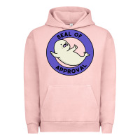 Pigment Salmon seal of approval baby art Urban Hoodie - linhVisuals