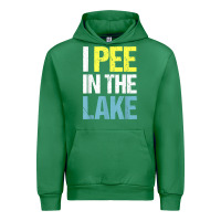 Emerald i pee in the lake funny summer vacation t shirt Urban Hoodie - linhVisuals