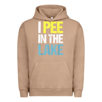 Pigment Burro i pee in the lake funny summer vacation t shirt Urban Hoodie - linhVisuals
