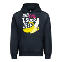 Navy sorry girls i suck dick Banana Urban Hoodie - linhVisuals