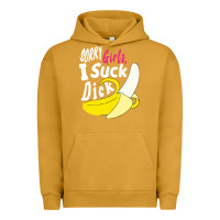 Pigment Peanut Butter sorry girls i suck dick Banana Urban Hoodie - linhVisuals