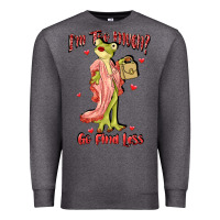 Charcoal Heather im too much go find less boujee frog funny Premium Sweatshirt - JahusDesignShop