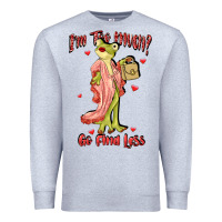 Heather Grey im too much go find less boujee frog funny Premium Sweatshirt - JahusDesignShop