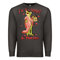 Smoke im too much go find less boujee frog funny Premium Sweatshirt - JahusDesignShop