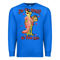 True Royal im too much go find less boujee frog funny Premium Sweatshirt - JahusDesignShop