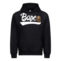 Black bape text Urban Hoodie - linhVisuals