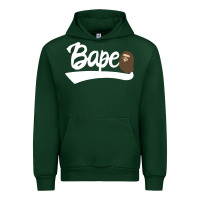 Forest Green bape text Urban Hoodie - linhVisuals