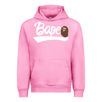 Fuchsia Pink bape text Urban Hoodie - linhVisuals