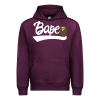 Mauve Wine bape text Urban Hoodie - linhVisuals