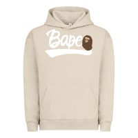 Pigment French Oak bape text Urban Hoodie - linhVisuals
