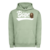 Pigment Oil Green bape text Urban Hoodie - linhVisuals