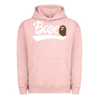 Pigment Salmon bape text Urban Hoodie - linhVisuals