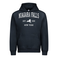 Navy niagara falls new york ny vintage athletic sports design t shirt Urban Hoodie - linhVisuals