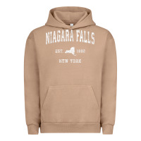 Pigment Burro niagara falls new york ny vintage athletic sports design t shirt Urban Hoodie - linhVisuals