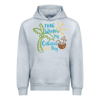 Heather Grey now where's my cabana boy, beach palm tree coconut t shirt Urban Hoodie - linhVisuals
