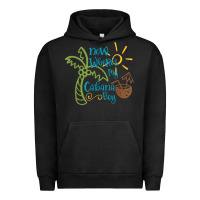 Pigment Black now where's my cabana boy, beach palm tree coconut t shirt Urban Hoodie - linhVisuals