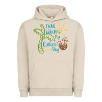 Pigment French Oak now where's my cabana boy, beach palm tree coconut t shirt Urban Hoodie - linhVisuals