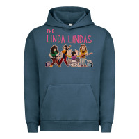 Pigment Midnight Navy growing up   the linda lindas Urban Hoodie - linhVisuals