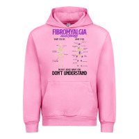 Fuchsia Pink fibromyalgia awareness do not judge what you dont understand Urban Hoodie - linhVisuals