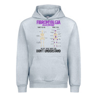 Heather Grey fibromyalgia awareness do not judge what you dont understand Urban Hoodie - linhVisuals