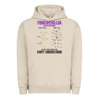 Pigment French Oak fibromyalgia awareness do not judge what you dont understand Urban Hoodie - linhVisuals